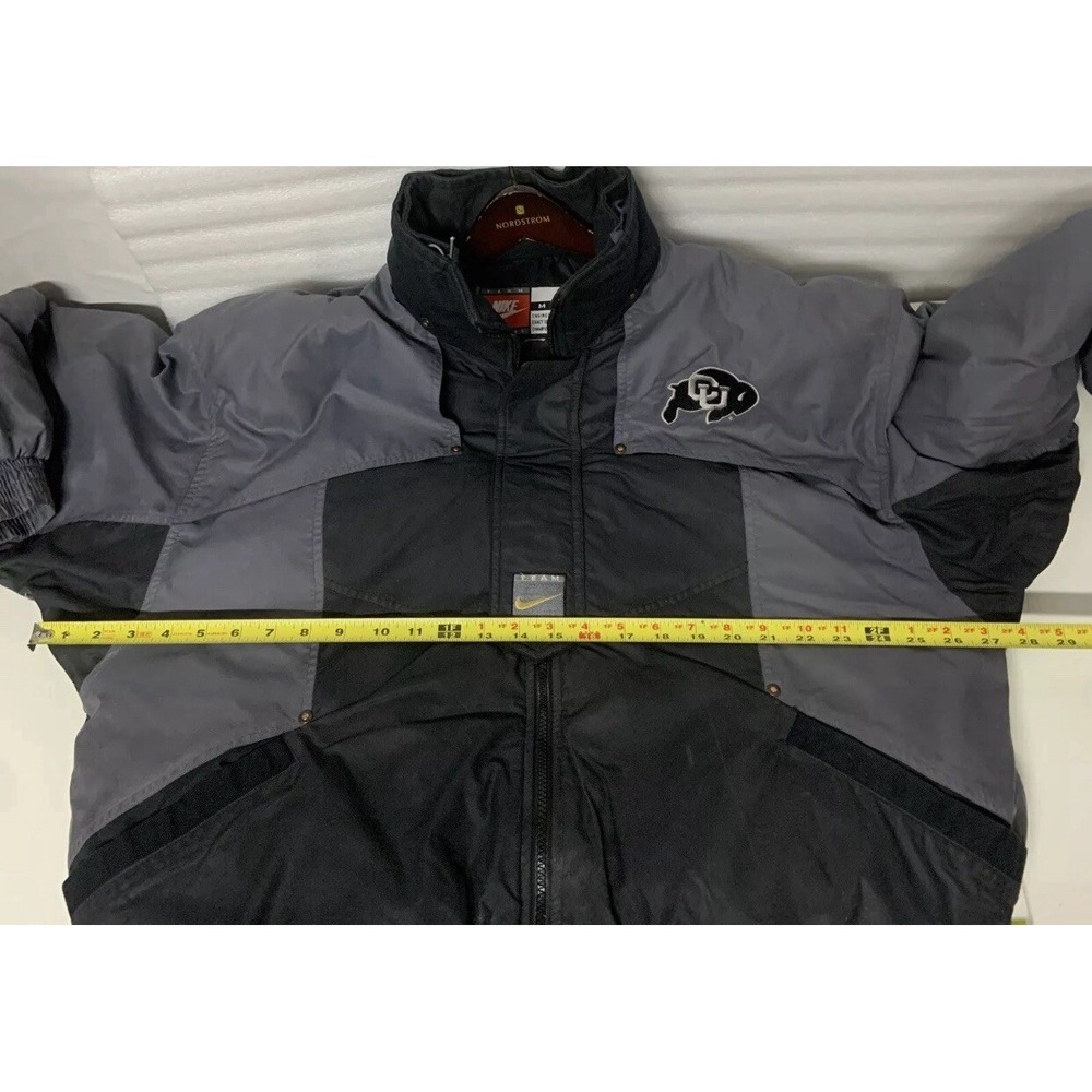 Vintage 90's Team Nike Colorado Buffaloes University Puffer Jacket Men's MEDIUM - Picture 3 of 12